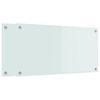 vidaXL Konyhai h&aacute;tfal 2 pcs Feh&eacute;r 80 x 40 cm edzett &uuml;veg