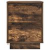 vidaXL 2 db füstölt tölgy éjjeliszekrények LED világítással 38x34x50cm