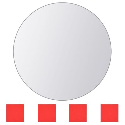 vidaXL 8 darabos, kör-alakú tükörcsempe készlet
