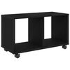 vidaXL V&eacute;gasztal Fekete t&ouml;lgy 72 x 33 x 42,5 cm Szerelt fa