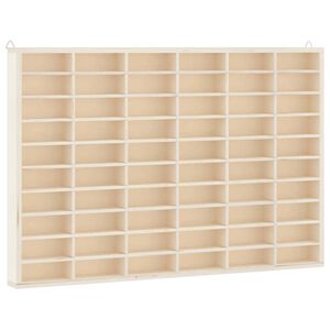 vidaXL fa gyűjtői vitrin 60 rekesszel 60x4,5x40,5 cm