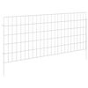 vidaXL Kerti ker&iacute;t&eacute;s kar&oacute;kkal 48 db 115 x 50 cm Horganyzott Ac&eacute;l Ez&uuml;st