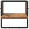 vidaXL Fali polc k&eacute;szlet 4 pcs &Ouml;reg fa 65 x 25 x 30 cm Faanyag
