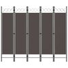 vidaXL antracitsz&uuml;rke 5 paneles parav&aacute;n 200 x 180 cm