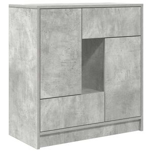 vidaXL betonsz&uuml;rke kom&oacute;d fi&oacute;kokkal &eacute;s ajt&oacute;kkal 70,5x34x74,5 cm