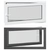 vidaXL D&ouml;nthető &eacute;s forgathat&oacute; pinceablak RISOR 110 x 60 cm PVC &eacute;s &Uuml;veg