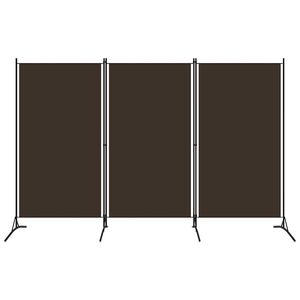 vidaXL barna 3 paneles parav&aacute;n 260 x 180 cm
