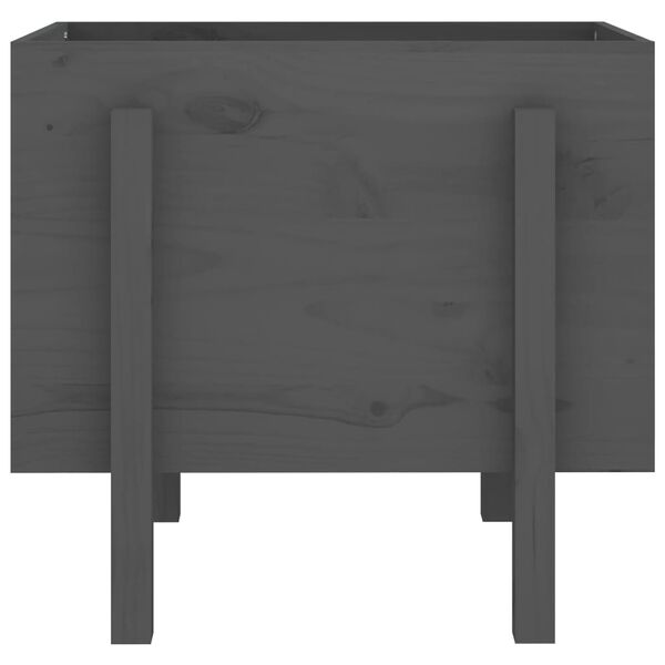 vidaXL sz&uuml;rke t&ouml;m&ouml;r fenyő kerti n&ouml;v&eacute;nytart&oacute; 62 x 50 x 57 cm