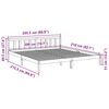 vidaXL t&ouml;m&ouml;r fenyőfa extra hossz&uacute; &aacute;gykeret matrac n&eacute;lk&uuml;l 200 x 210 cm