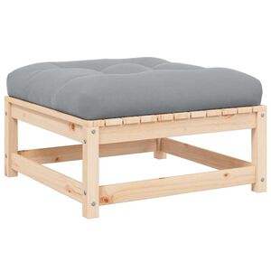 vidaXL t&ouml;m&ouml;r fenyőfa kerti l&aacute;bzs&aacute;moly p&aacute;rn&aacute;val