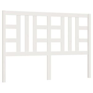 vidaXL feh&eacute;r t&ouml;m&ouml;r fenyőfa &aacute;gyfejt&aacute;mla 156 x 4 x 100 cm