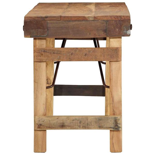 vidaXL pad Term&eacute;szetes 110 x 35 x 46 cm &Uacute;jrahasznos&iacute;tott R&eacute;gi Fa