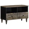 vidaXL vil&aacute;gossz&uuml;rke t&ouml;m&ouml;r mang&oacute;fa TV-szekr&eacute;ny70x33,5x46 cm