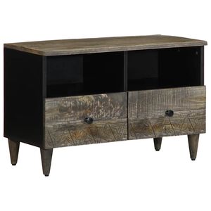 vidaXL vil&aacute;gossz&uuml;rke t&ouml;m&ouml;r mang&oacute;fa TV-szekr&eacute;ny70x33,5x46 cm