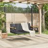 vidaXL fekete polyrattan hintapad 109 x 62 x 40 cm