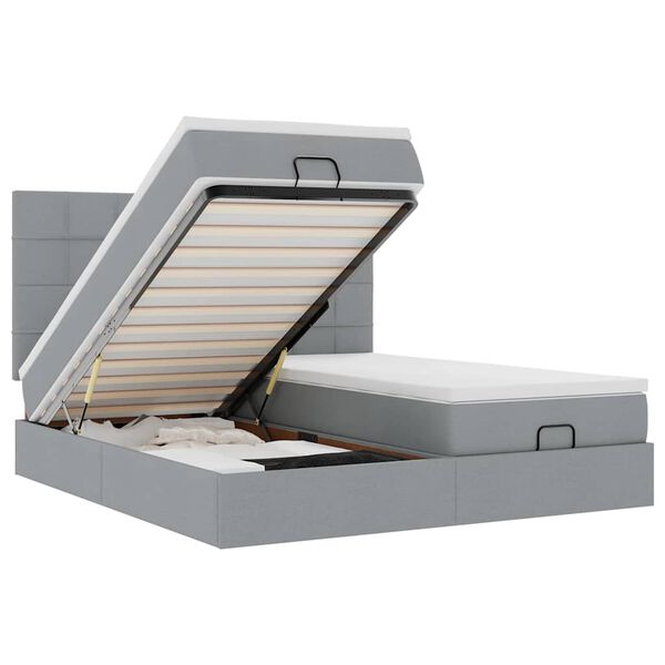 vidaXL Ottom&aacute;n &aacute;gykeret matracokkal Vil&aacute;gossz&uuml;rke 180x200cm sz&ouml;vet