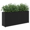 vidaXL fekete polyrattan kerti &uuml;ltetől&aacute;da 2 cser&eacute;ppel 90x20x40 cm