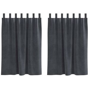 vidaXL S&ouml;t&eacute;t&iacute;tő f&uuml;gg&ouml;ny&ouml;k 2 pcs Vil&aacute;gossz&uuml;rke 140 x 140 cm B&aacute;rsony