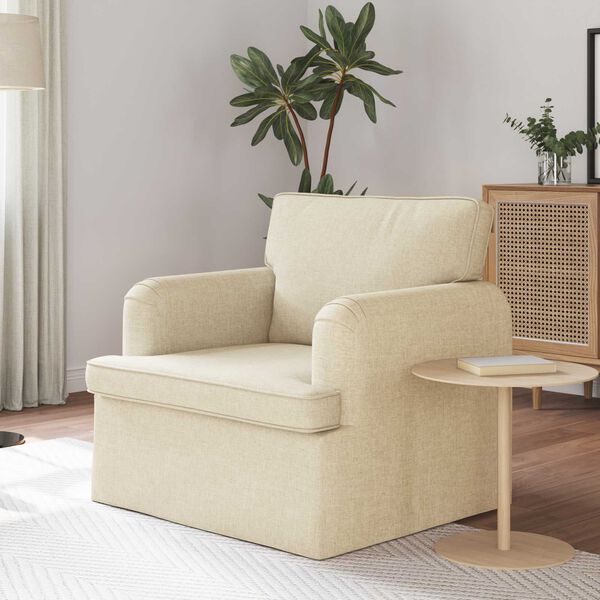 vidaXL Kanap&eacute; 60cm Kr&eacute;m F&eacute;m