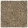 vidaXL Ter&uuml;letszőnyegek Term&eacute;szetes &eacute;s Fekete 120 x 120 cm Juta