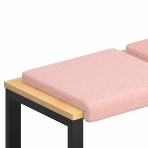 vidaXL Padp&aacute;rna 2 db Sherpa sz&ouml;vet R&oacute;zsasz&iacute;n M&eacute;ret: 35 cm m&eacute;ly