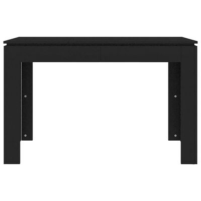 vidaXL fekete forgácslap étkezőasztal 120 x 60 x 76 cm