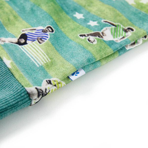 Világoszöld melange gyerekpulóver 128