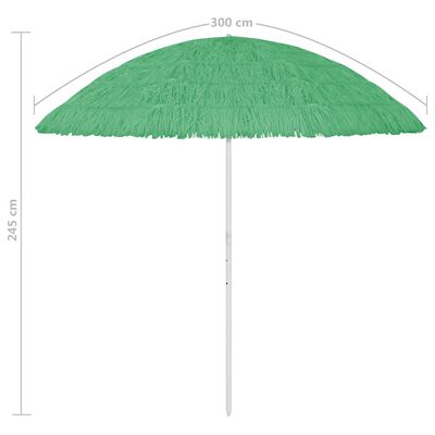 vidaXL zöld hawaii stílusú strandnapernyő 300 cm