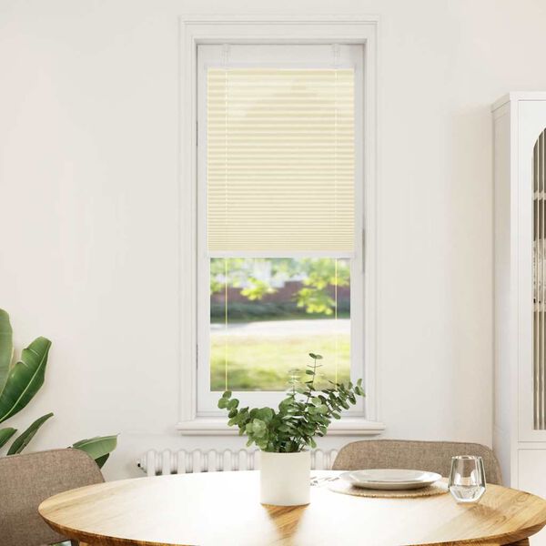 vidaXL plisz&iacute;rozott redőny kr&eacute;m 50x150 cm sz&ouml;vetsz&eacute;less&eacute;g 49,4 cm