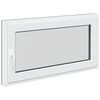 vidaXL Pinceablak RISOR 110 x 50 cm PVC &eacute;s &Uuml;veg Antracitsz&uuml;rke