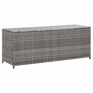 vidaXL sz&uuml;rke polyrattan kerti t&aacute;rol&oacute;l&aacute;da 150 x 50 x 60 cm