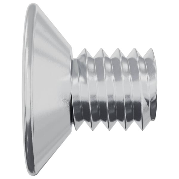 vidaXL S&uuml;llyesztett fejű csavarok 2 pcs Ez&uuml;st M4 x 6 mm Ac&eacute;l