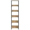 vidaXL K&ouml;nyvespolc Artisan t&ouml;lgy 50 x 33 x 188,5 cm Faanyag