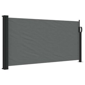 vidaXL antracitsz&uuml;rke beh&uacute;zhat&oacute; oldals&oacute; napellenző 100 x 500 cm