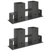 Tűzifa Halmoz&oacute; Seg&eacute;d 2 pcs Antracitsz&uuml;rke 34 x 10 x 15 cm Ac&eacute;l
