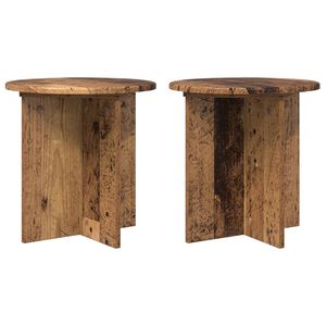 vidaXL N&ouml;v&eacute;ny&aacute;llv&aacute;ny 2 pcs Antik Fa 40 x 40 x 40 cm Szerelt Fa