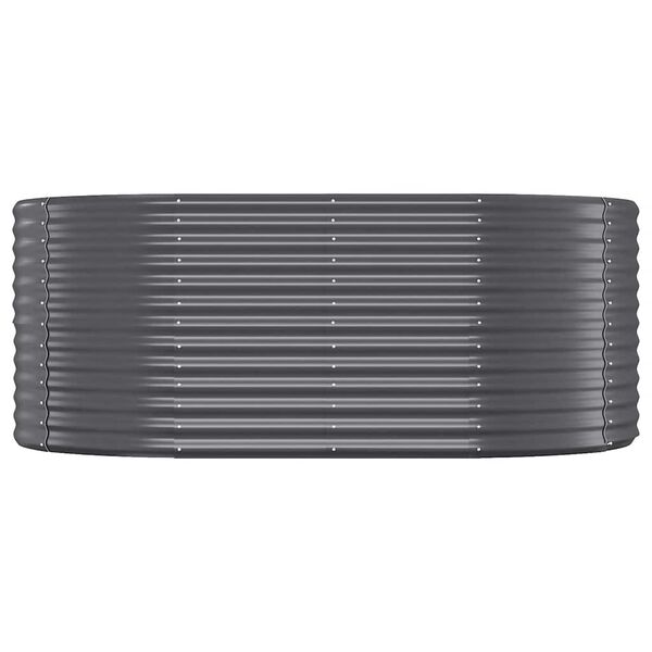 vidaXL antracitszürke horganyzott acél kerti magaságyás 175x100x68 cm