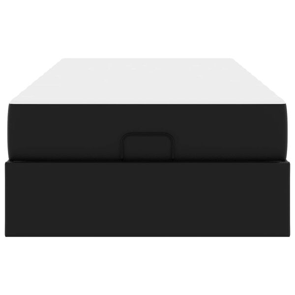 vidaXL &Aacute;gykeret matraccal matracmal 2 pcs Fekete PVC