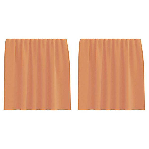 vidaXL 2 db terrakotta voile f&uuml;gg&ouml;ny&ouml;k r&uacute;d zsebekkel