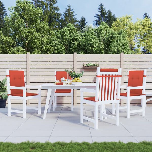 vidaXL 4 db melange piros sz&ouml;vet h&aacute;tt&aacute;ml&aacute;s sz&eacute;kp&aacute;rna 100x50x4 cm