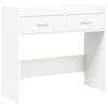 vidaXL Konzolasztal Feh&eacute;r 90 x 35 x 80 cm Szerelt Fa