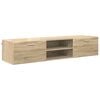 vidaXL F&aacute;b&oacute;l K&eacute;sz&uuml;lt Szekr&eacute;ny 150 x 39 x 30 cm Sonoma t&ouml;lgy Szerelt Fa