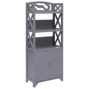 vidaXL sz&uuml;rke cs&aacute;sz&aacute;rfa f&uuml;rdőszobaszekr&eacute;ny 46 x 24 x 116 cm