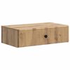 vidaXL Fali oldalt&aacute;bla 59 x 34,5 x 17 cm Szerelt Fa K&eacute;zműves T&ouml;lgy