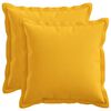vidaXL P&aacute;rna huzat 2 db HOUTEN Vil&aacute;gos s&aacute;rga 30 x 30 cm Műlensz&ouml;vet