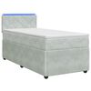 vidaXL Boxspring &aacute;gy matraccal &eacute;s LED-del Vil&aacute;gossz&uuml;rke 90 x 190 cm