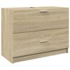 vidaXL sonoma t&ouml;lgy sz&iacute;nű szerelt fa mosd&oacute;szekr&eacute;ny 78x37x59 cm