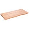vidaXL vil&aacute;gosbarna kezelt t&ouml;m&ouml;r t&ouml;lgyfa asztallap 100x50x(2-4) cm