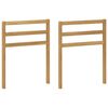 vidaXL Karf&aacute;k modul 2 pcs Feh&eacute;r 59 x 4 x 73 cm T&ouml;m&ouml;r Ak&aacute;cfa