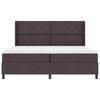 vidaXL Boxrug&oacute;s &aacute;gy matracmal S&ouml;t&eacute;t Barna 200 x 200 cm sz&ouml;vet